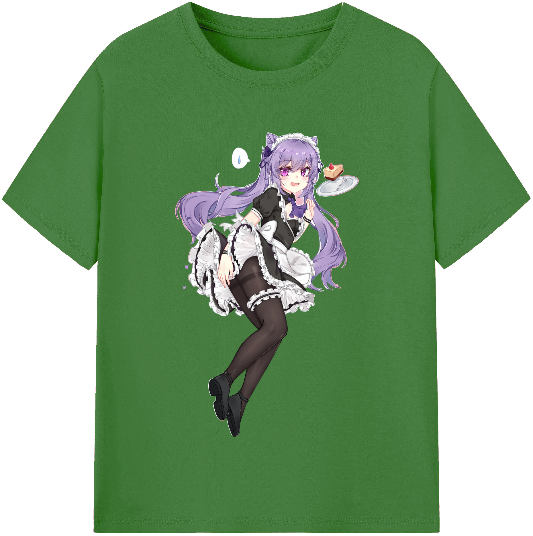 げんし神 刻晴 こくせい genshin Kokusei レディースカジュアルプリントTシャツ（綿100％）